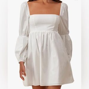 White Babydoll Mini Dress